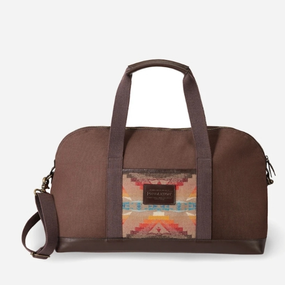 Pendleton Large Duffle Bag Wool Fabric Design NWT